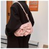 Elegant PU Leather Bow Shoulder Bag for Women with Pearl Chain – Stylish Handbag for Party & Daily Use - Image 5