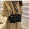 Geometric Quilted Crossbody Bag