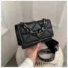 Geometric Quilted Crossbody Bag